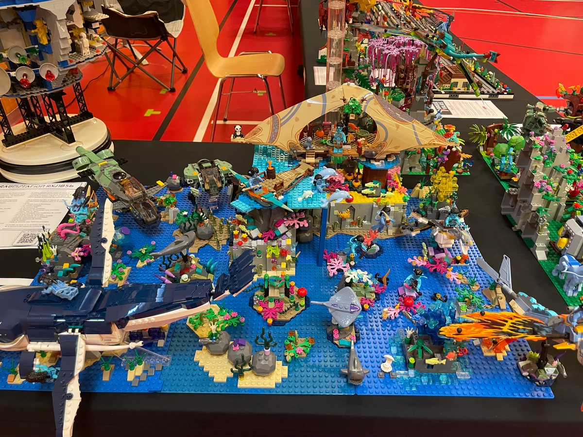 Verschiedene Lego-Modelle von diversen Ausstellungen.